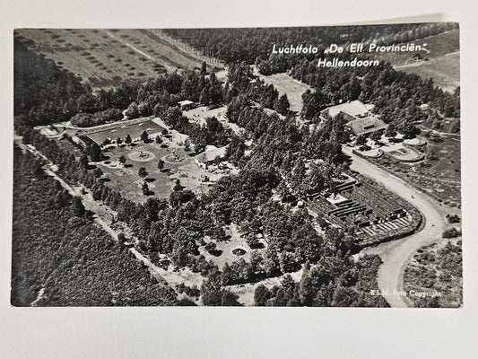 RPPC  Dutch Netherlands Luchtfoto De Elf Provincien Hellendoorn - Vintage International Postcard