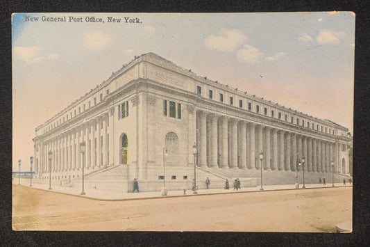 New General Post Office, New York - Vintage Government Building Postcard