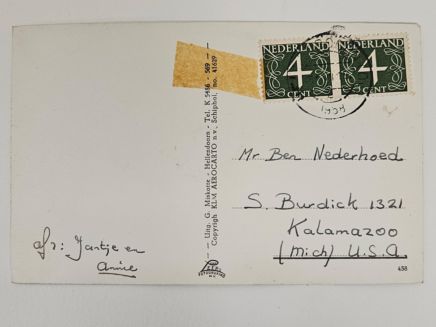 RPPC  Dutch Netherlands Luchtfoto De Elf Provincien Hellendoorn - Vintage International Postcard
