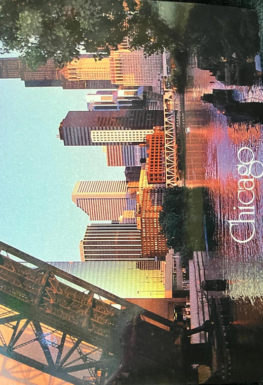 Chicago, Illinois - Photo by Karina Wang - Vintage Bridge Postcard