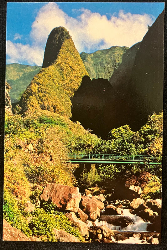 Iao Valley and Needle - Maui, Hawaii - Vintage Postcard