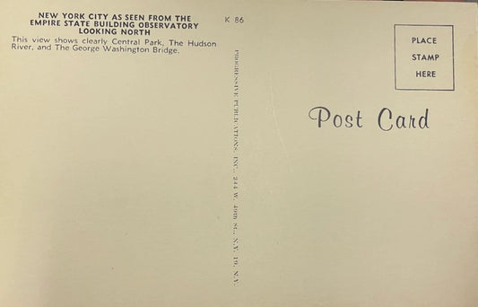 New York Vintage Postcard