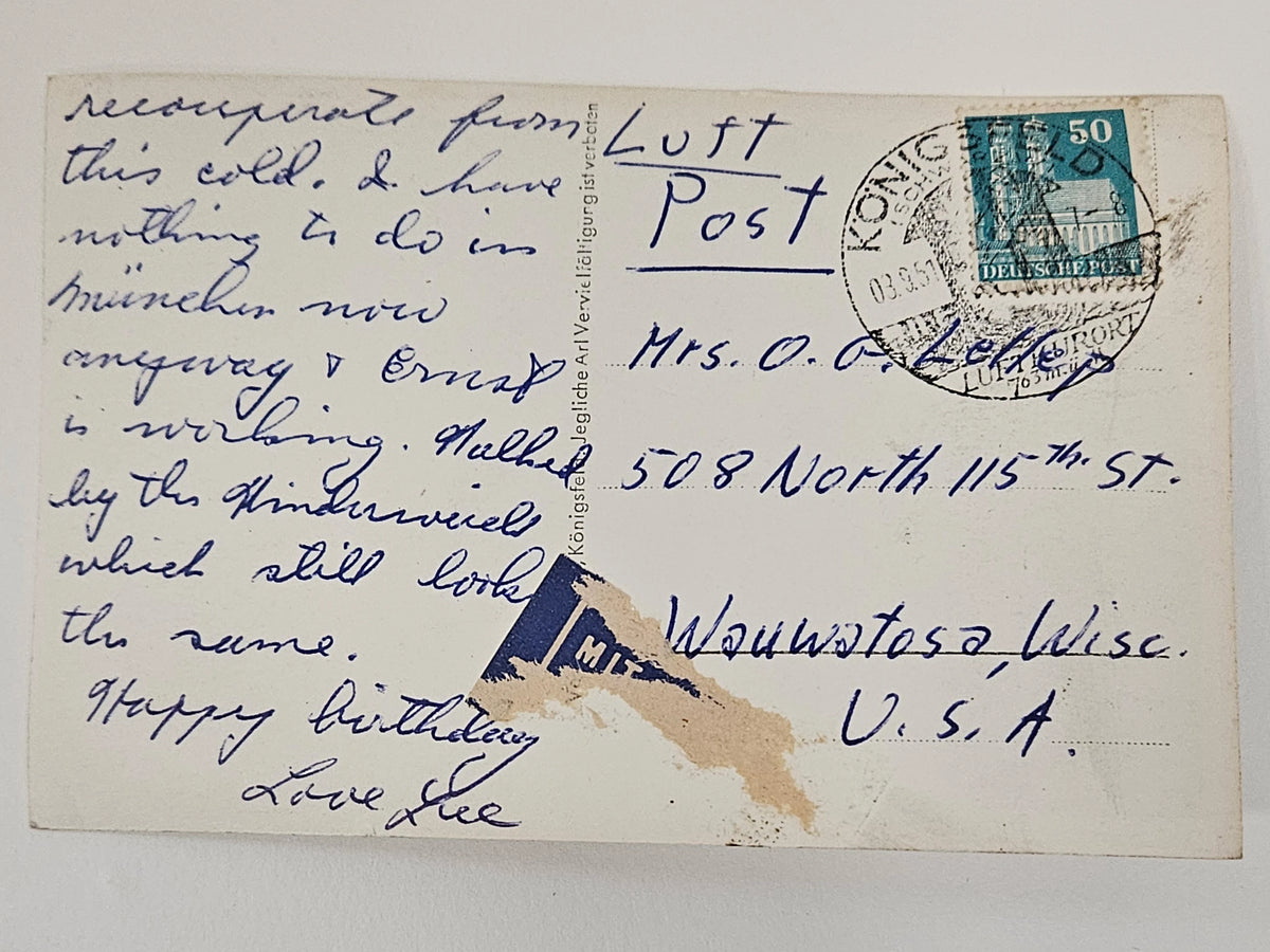 RPPC Konigsfeld Hohenlufkurort 1940s Germany Schwarzwald Turm Ruins Black Forest - Vintage Internati