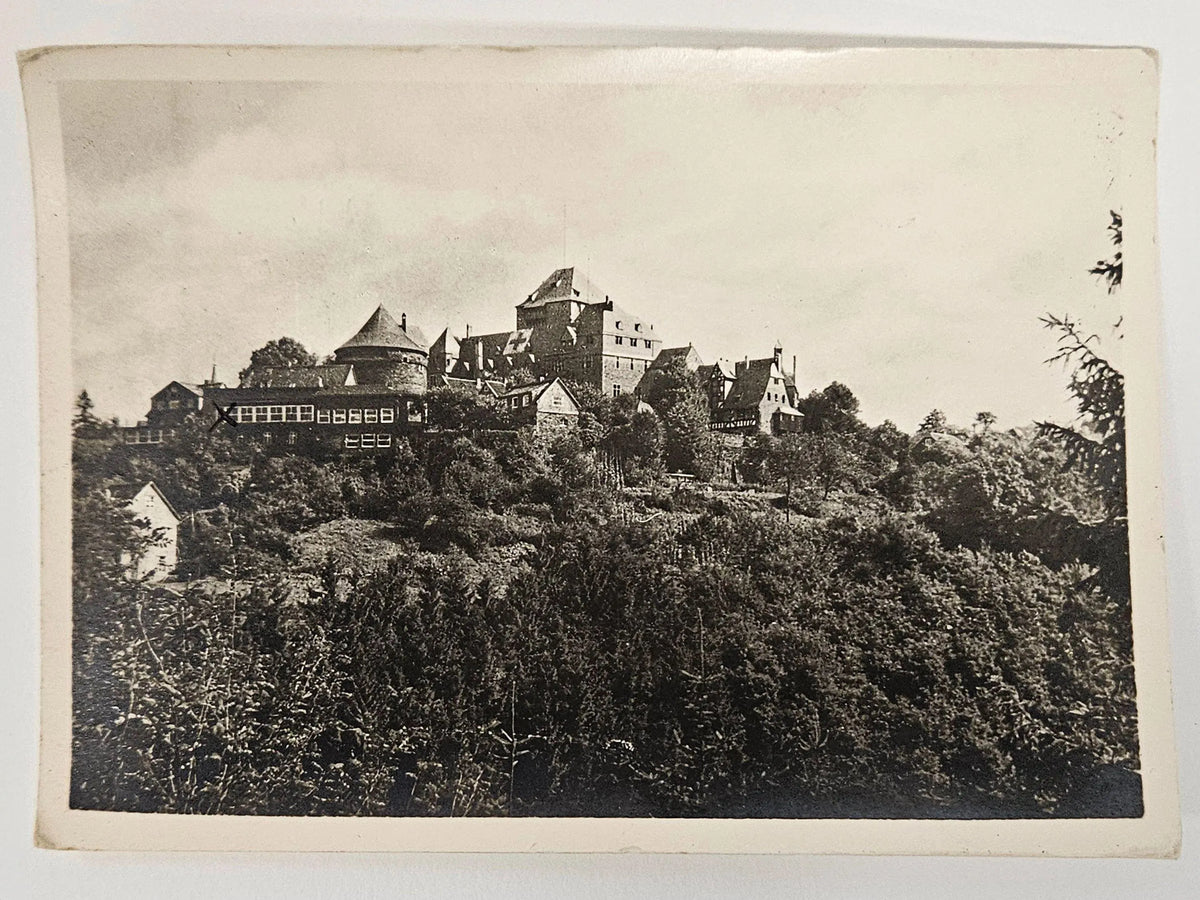 RPPC Schloss Burg Castle - A. D. Wupper German Post - Vintage International Postcard