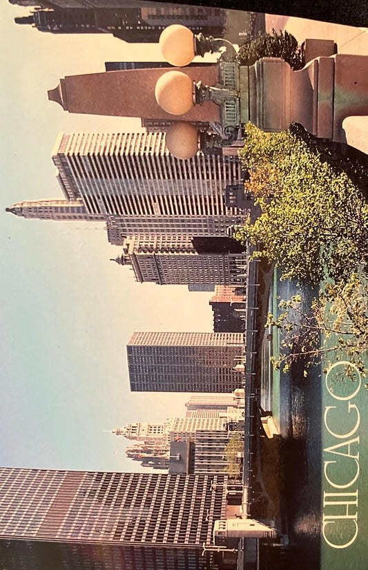 Chicago - Wrigley Building looking down Chicago River - Illinois - Photo by Karina Wang - Vintage Chicago River Postcard