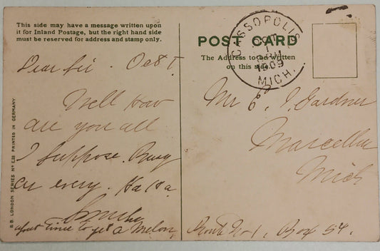 Nought But Happy Hours - Vintage B.B. London Series Card - No. E28 - 1909