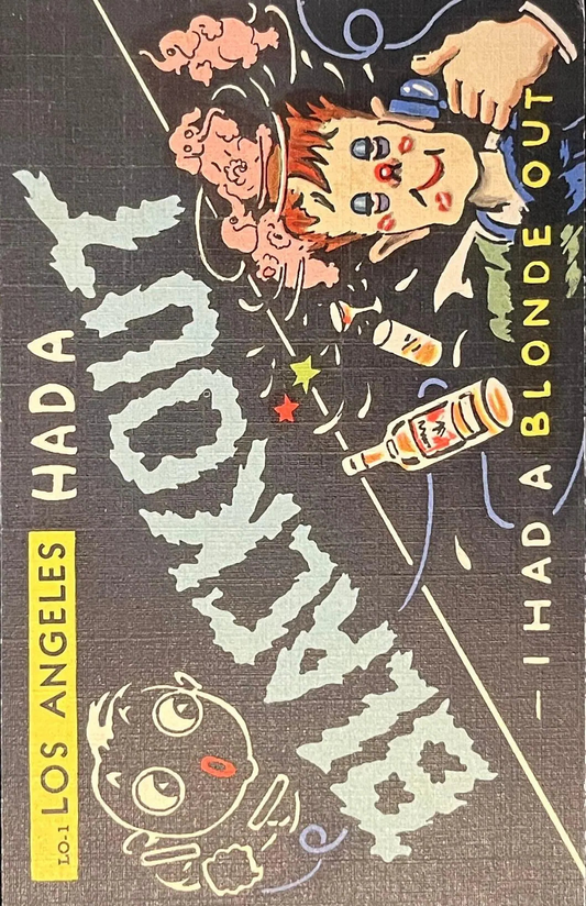 Los Angeles Had A Blackout...I had A Blonde Out - Humorous Vintage Postcard