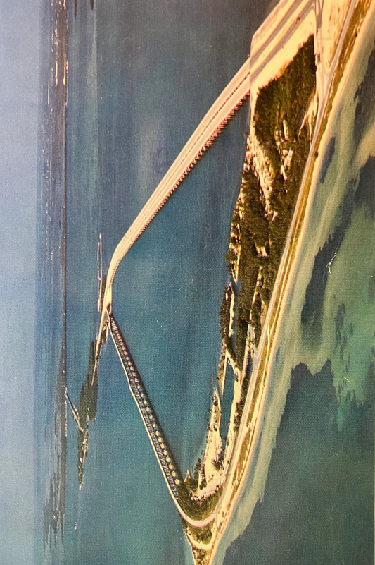 Bahia Honda State Park, Florida Keys - Vintage Postcard - with Twelve Cent Freedom of Conscience An American Right Flame of Liberty stamp