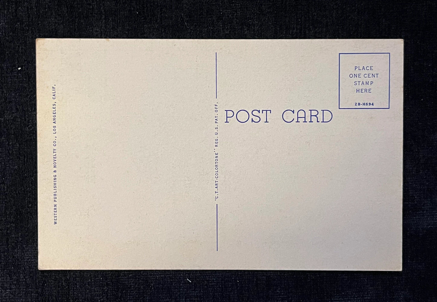 Los Angeles Had A Blackout...I had A Blonde Out - Humorous Vintage Postcard