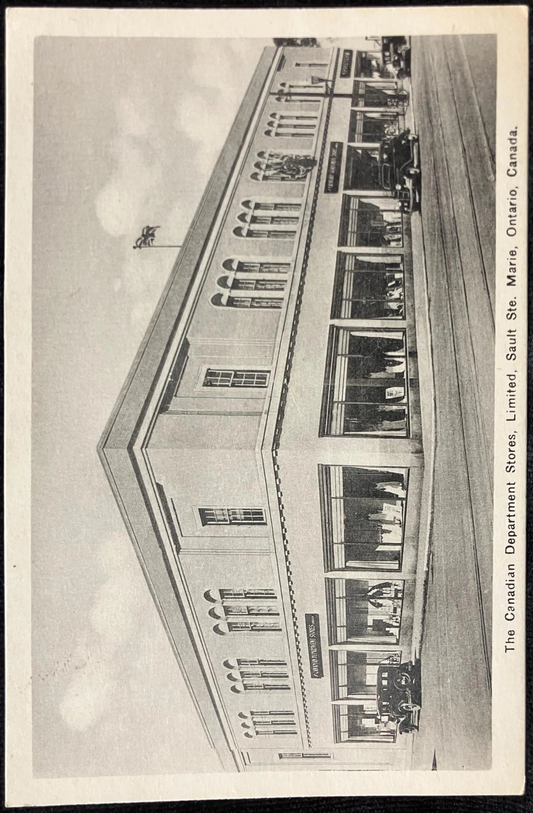 The Canadian Department Stores, Limited, Sault Ste. Marie, Ontario Canada. - Vintage Storefront Postcard - RPPC offset printed