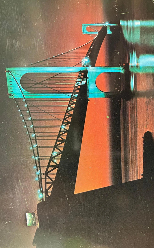 Bronx-Whitestone Bridge - New York - Vintage 1970s Bronx Bridge Postcard