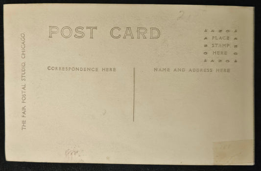 RPPC - Christmas Santa Claus With Little Boy Riding A Donkey - Real Photo Postcard