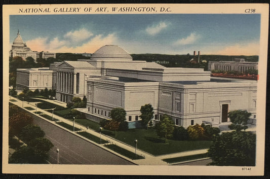 National Gallery of Art, Washington D. C. -  Vintage Art Postcard