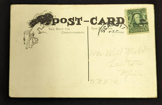 Lost In A Great City - Funny Vintage Postcard