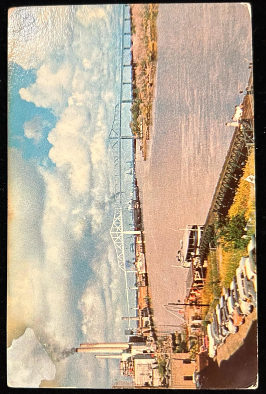 The Eugene Talmadge  Bridge - Savanah, Georgia - 1960s Vintage Postcard