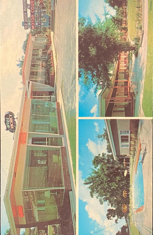 Old South Manor Motor Court & Restaurant, Savannah, Ga. - Vintage Postcard