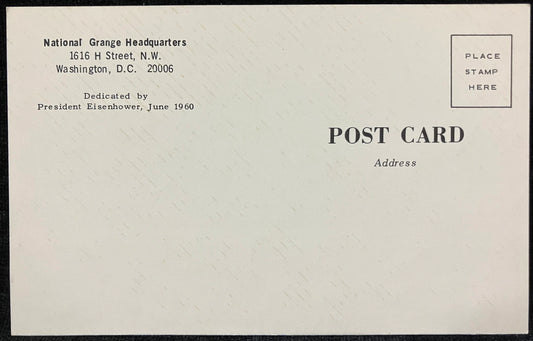 National Grange Headquarters - Washington, D. C. -  Vintage Postcard