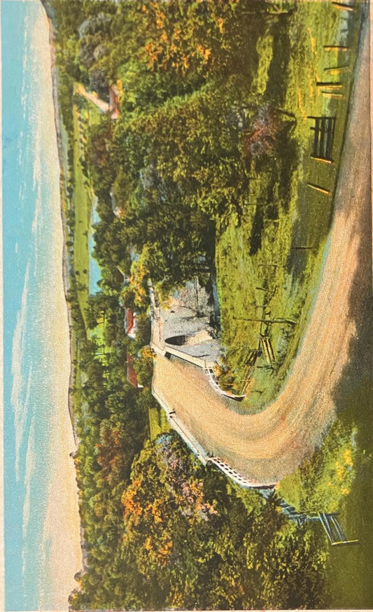 National Highway Bridge over Castleman River, West of Frostburg, Maryland - Vintage Bridge Postcard