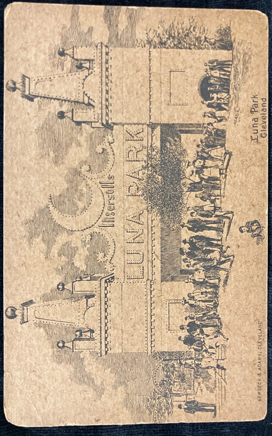 Luna Park Cleveland - Ohio -  Very Early Cleveland Postcard - 1905 Postcard - Advertising Post Card from Opeining of Park