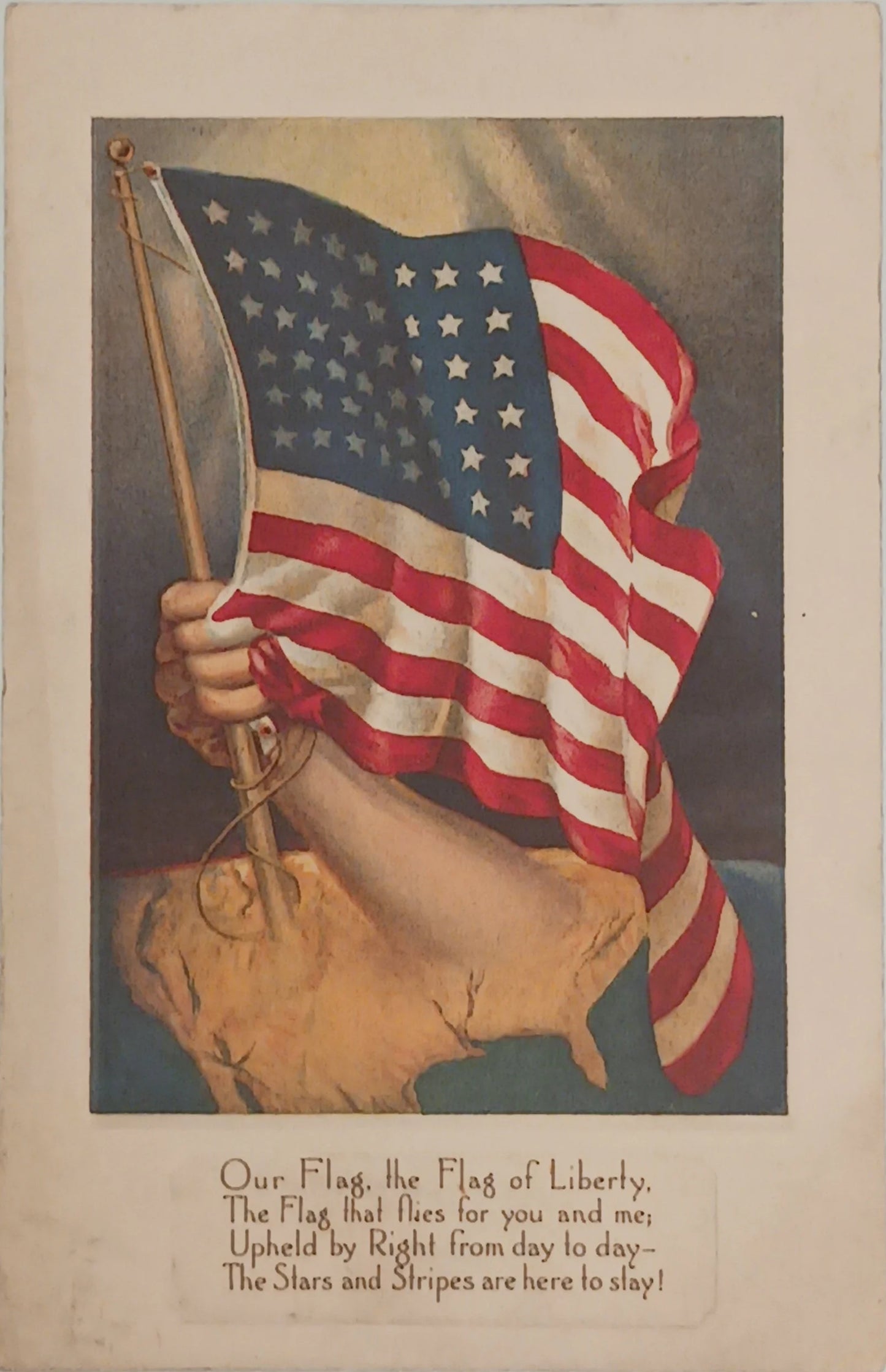 Our Flag, the Flag of Liberty - Vintage Unbranded - Flag Series No. 4 - 1918