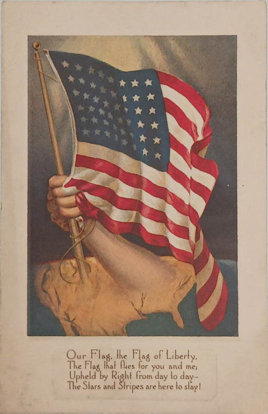 Our Flag, the Flag of Liberty - Vintage Unbranded - Flag Series No. 4 - 1918