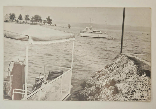 Kentucky Ken Lake Boat Dock  in the 1970s- Vintage Postcard