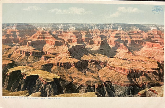 Grand Canyon of Arizona - O'Neill's Point - Vintage Postcard