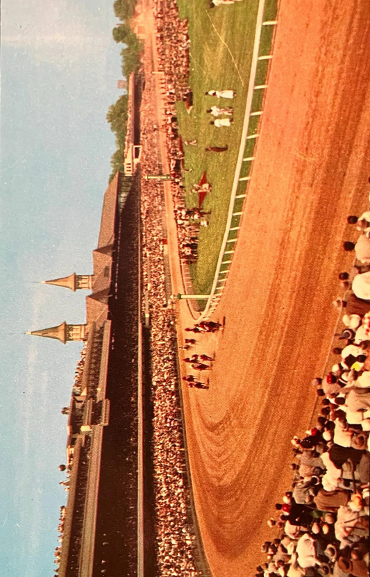 Churchill Downs - Kentucky Derby - Louisville, Kentucky - Ektachrome by Caufield & Shook - Vintage Postcard