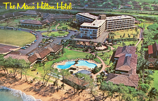 The Maui Hilton Hotel - Vintage Hawaii Hotel Postcard