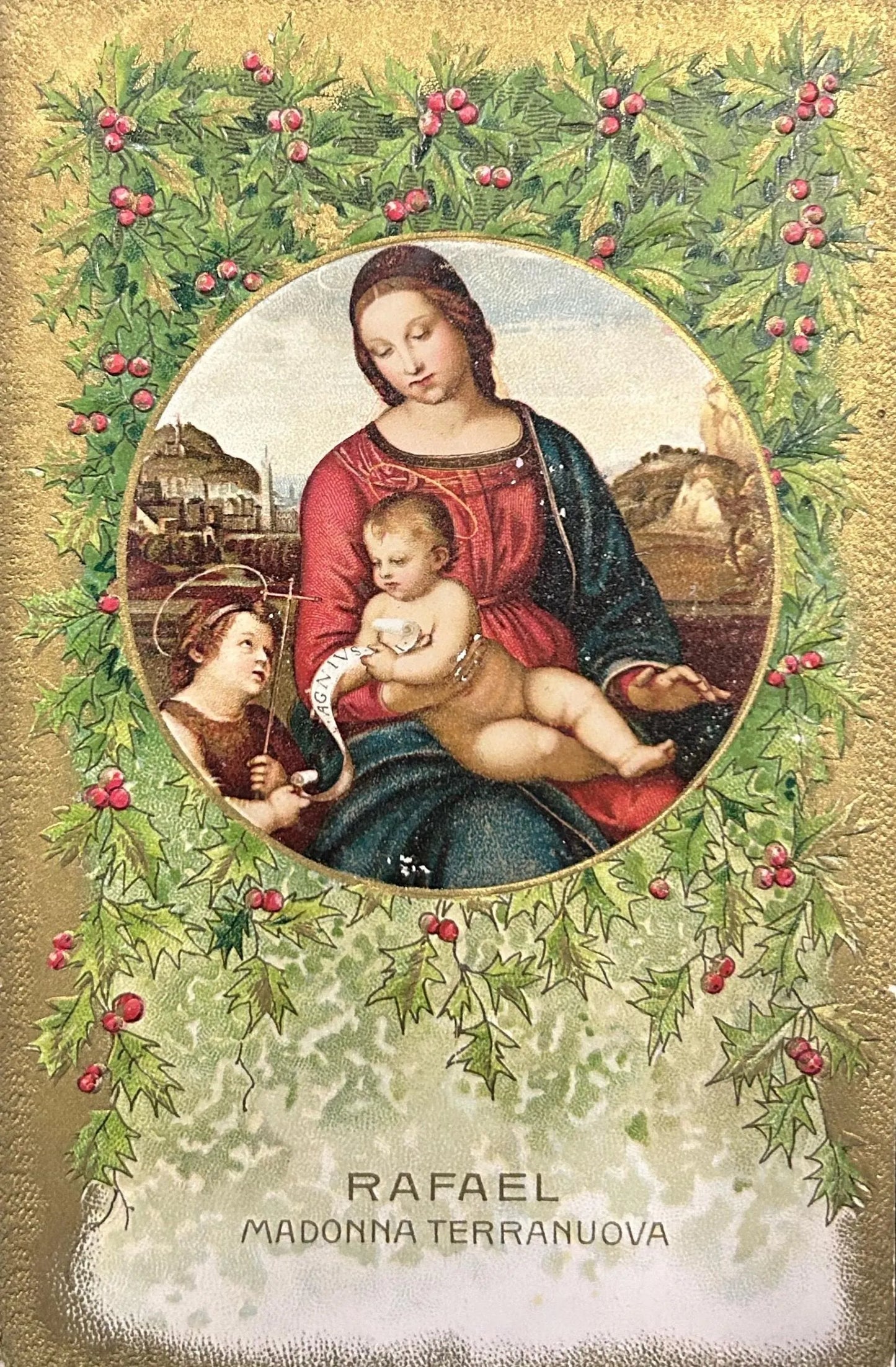 Rafael Madonna Terranuova - Vintage Holiday Postcard