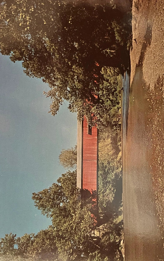 Cox Ford Bridge in Parke County Indiana - Photo by John V. Pontiere Jr.  - Vintage Covered Bridge Postcard