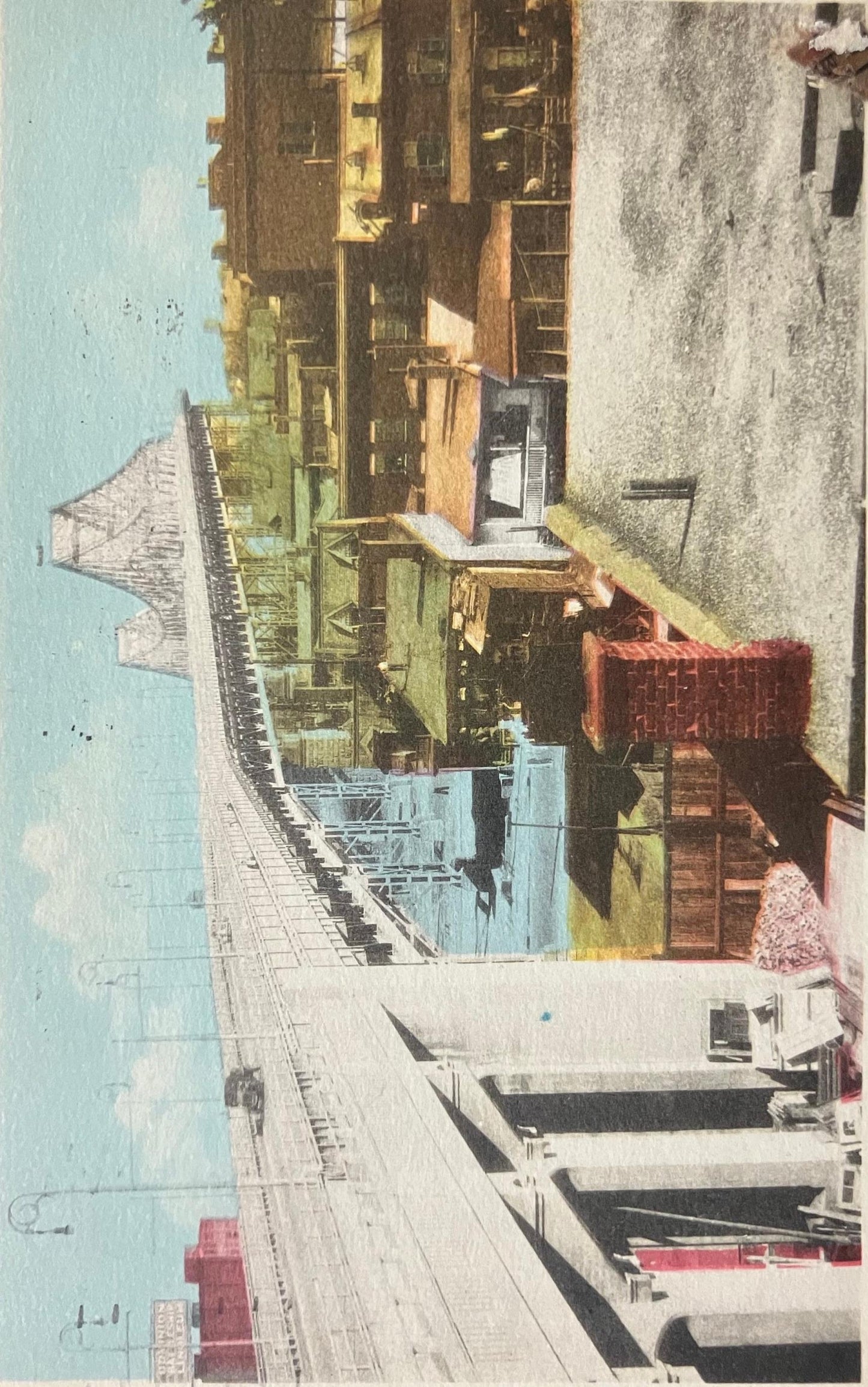 Pont Jacques Cartier - Bridge, Montreal, Canada - Vintage Postcard