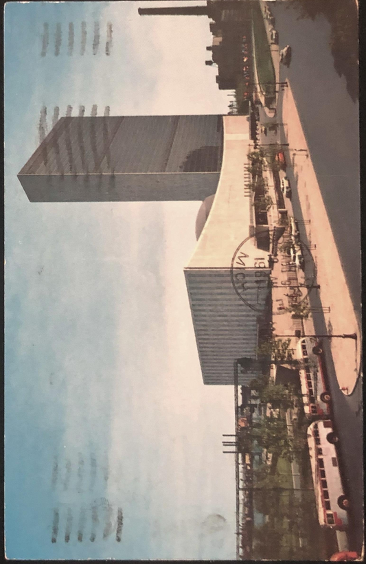 1960's New York City United Nations National Building Vintage Postcard