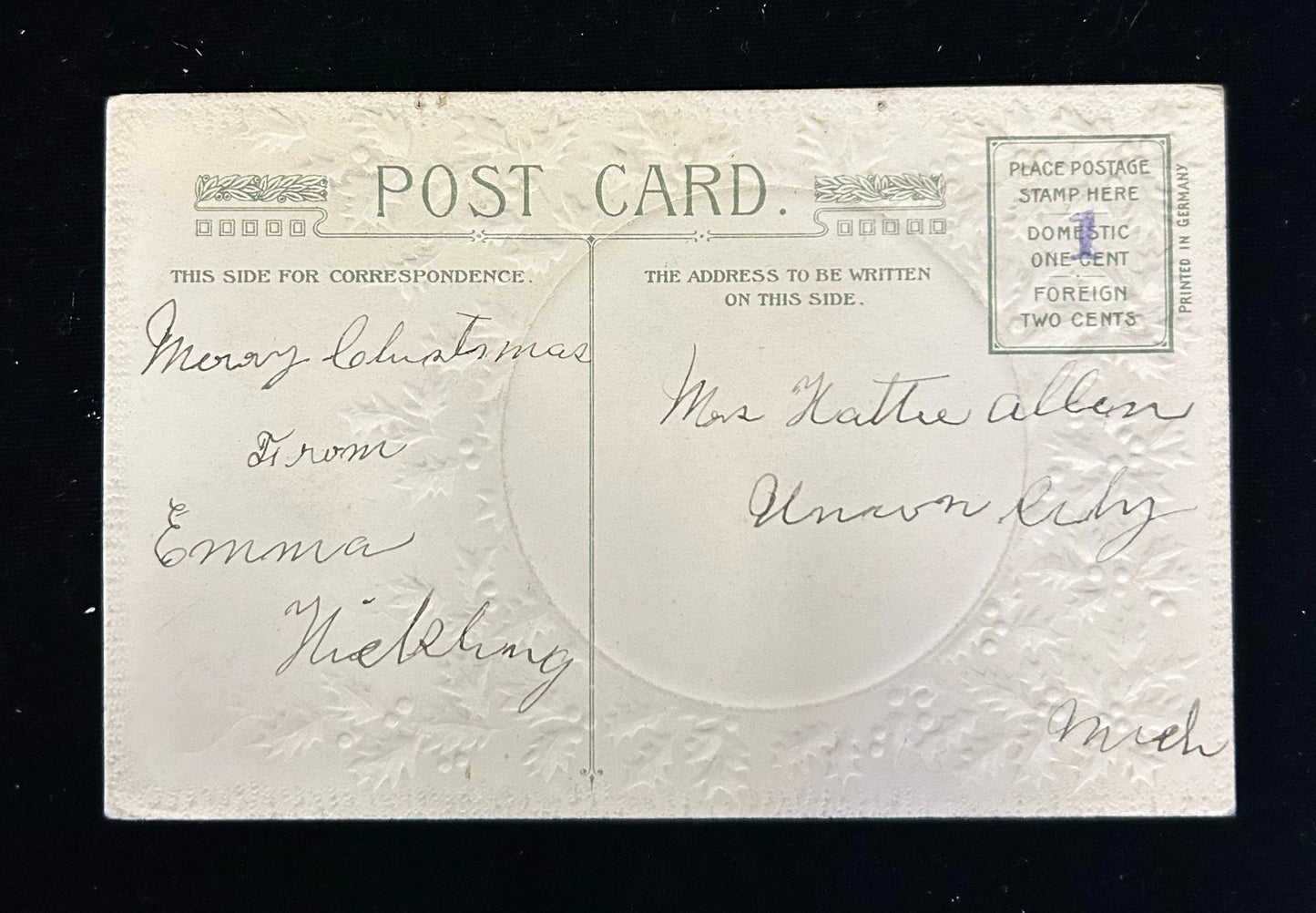 Rafael Madonna Terranuova - Vintage Holiday Postcard