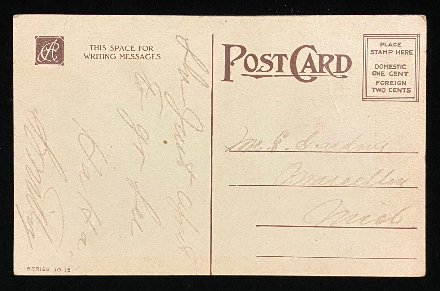 The Merry Widow - Satirical Vintage Postcard