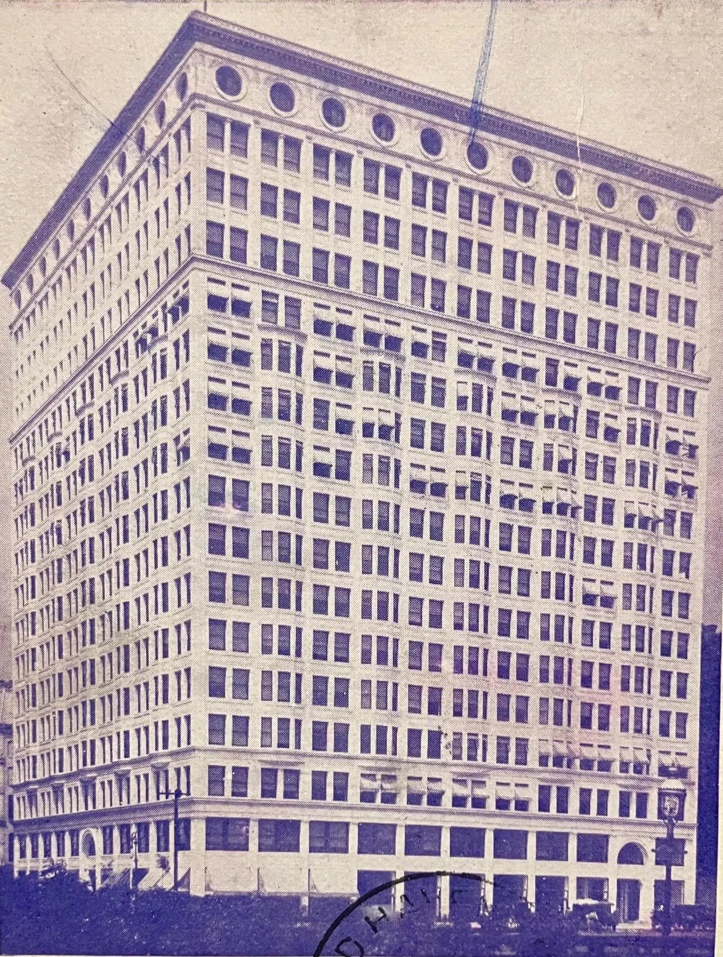 Railway Exchange Building, Chicago. - Vintage Postcard