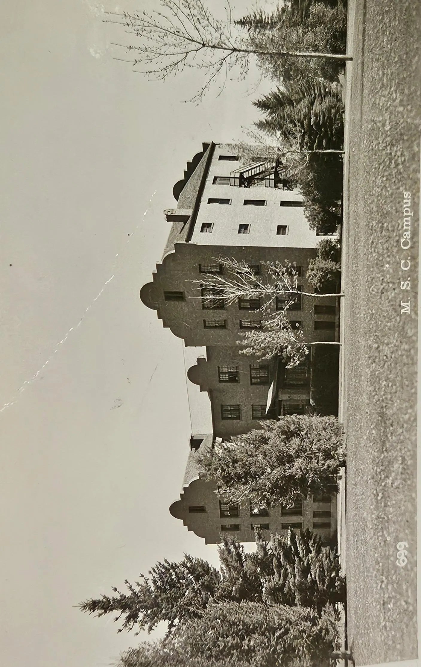 RPPC M S C Campus 1943 Photo -  Montana State College -Vintage Postcard