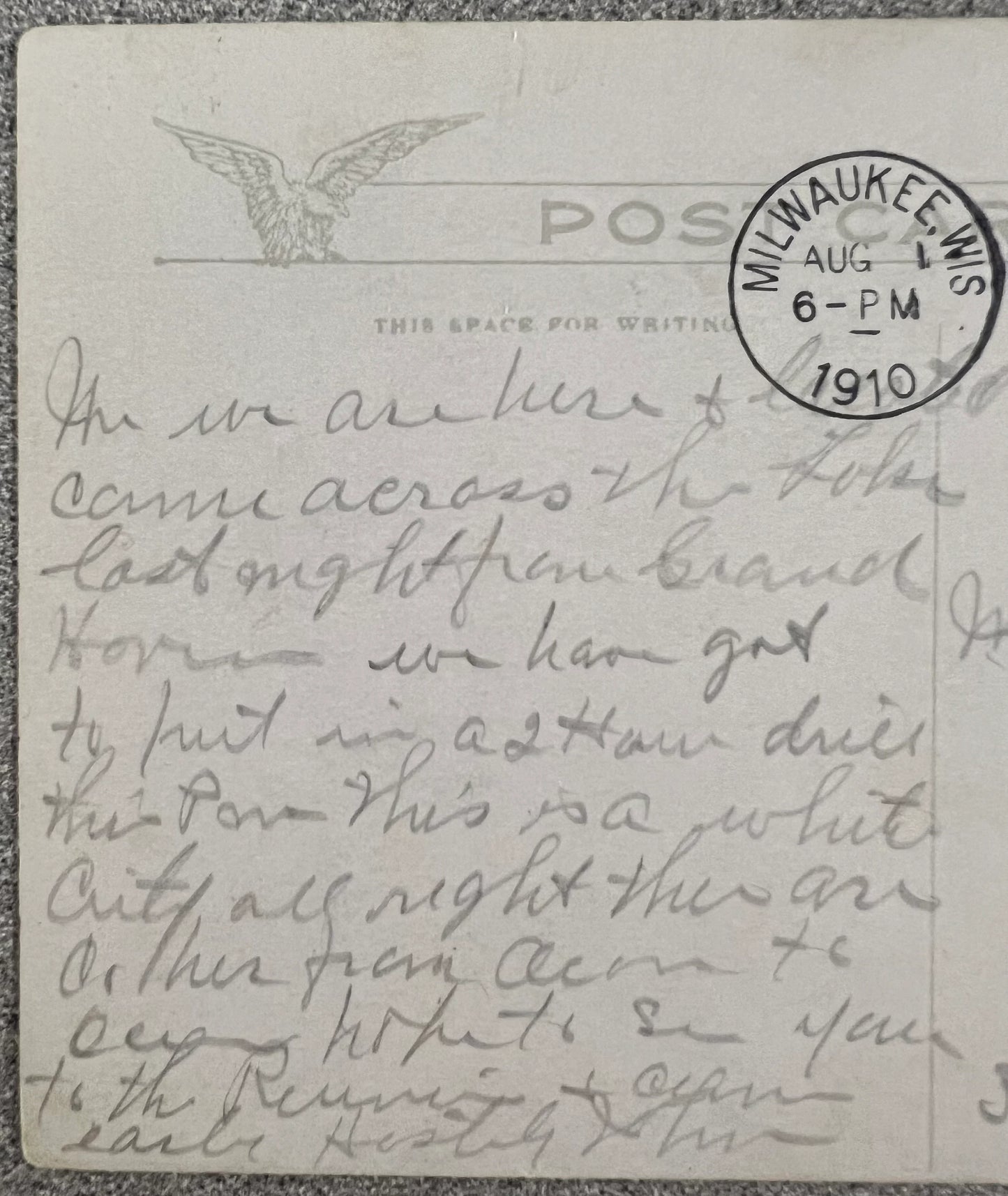 RPPC - Water Tower Park in 1920, Milwaukee, Wisconsin