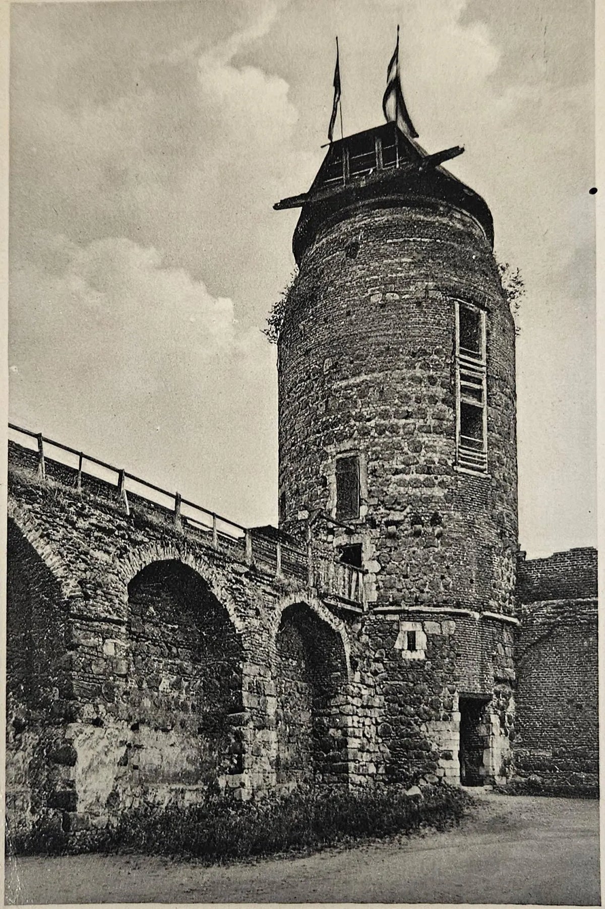 [price] 1951 Photo Postcard - Historic Medieval Mill in Germany - Vintage International Postcard