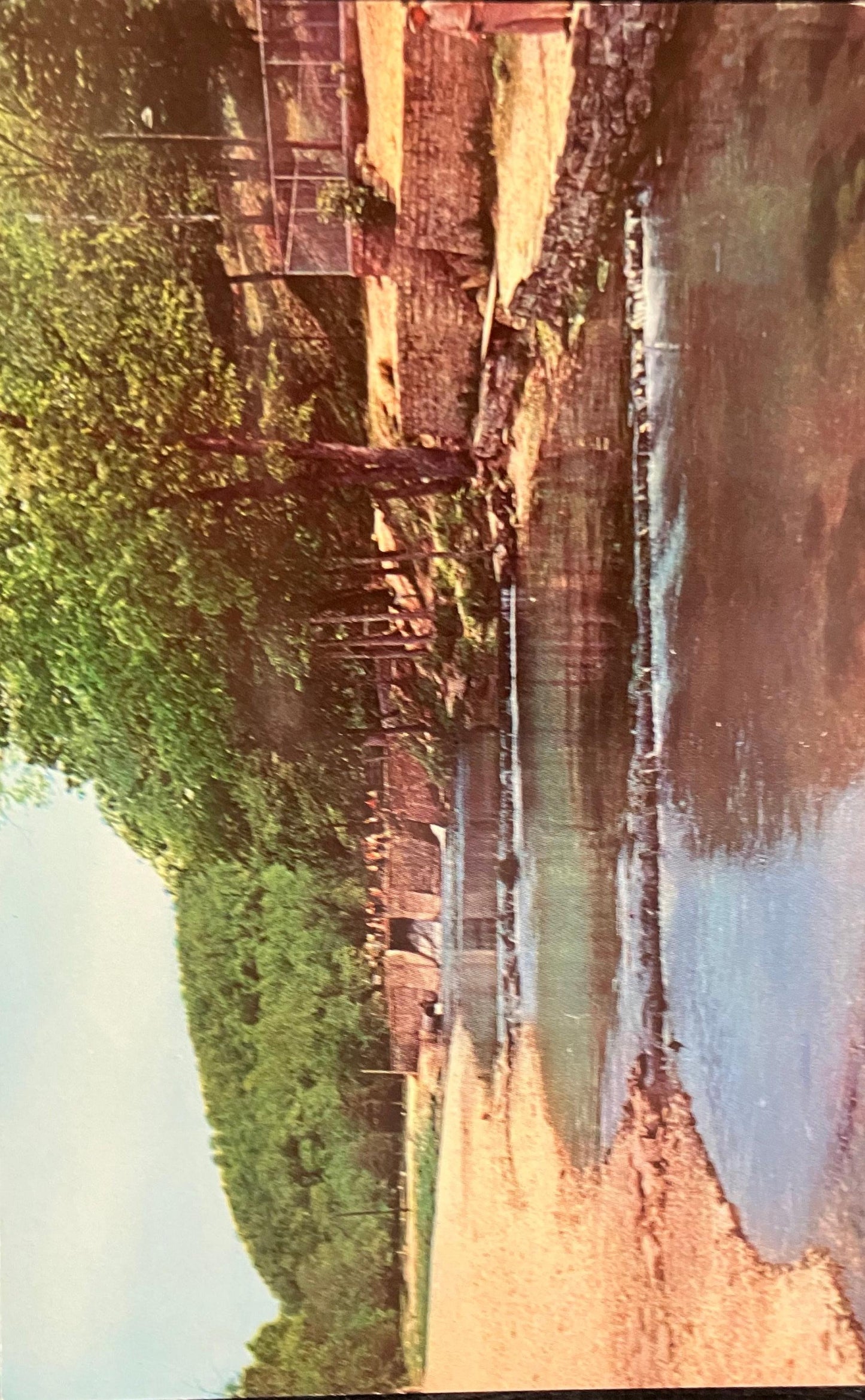 Roaring River State Park near Cassville, Missouri - Photo: Brock - Vintage State Park Postcard