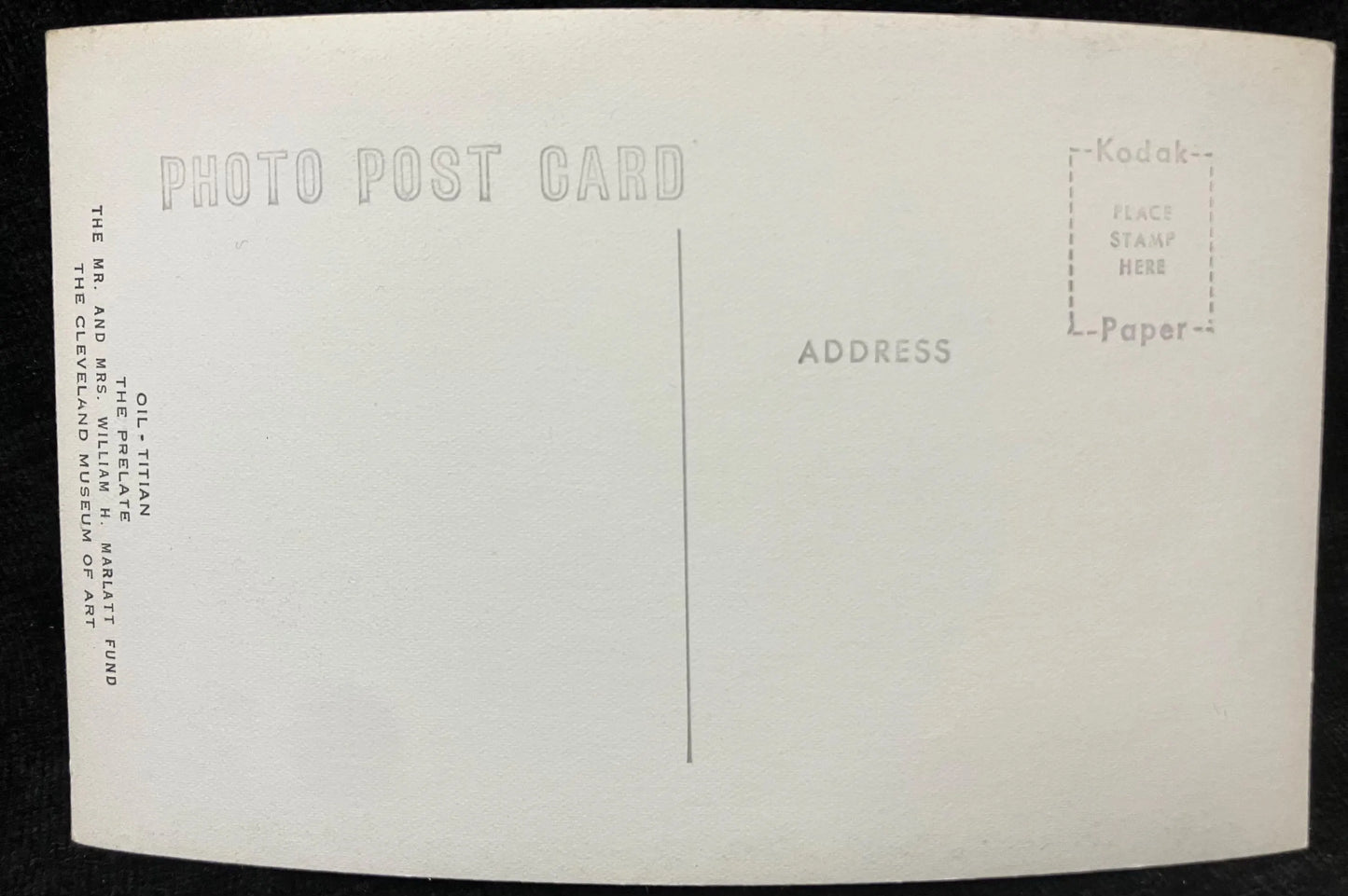 The Prelate - Vintage Black and White Postcard