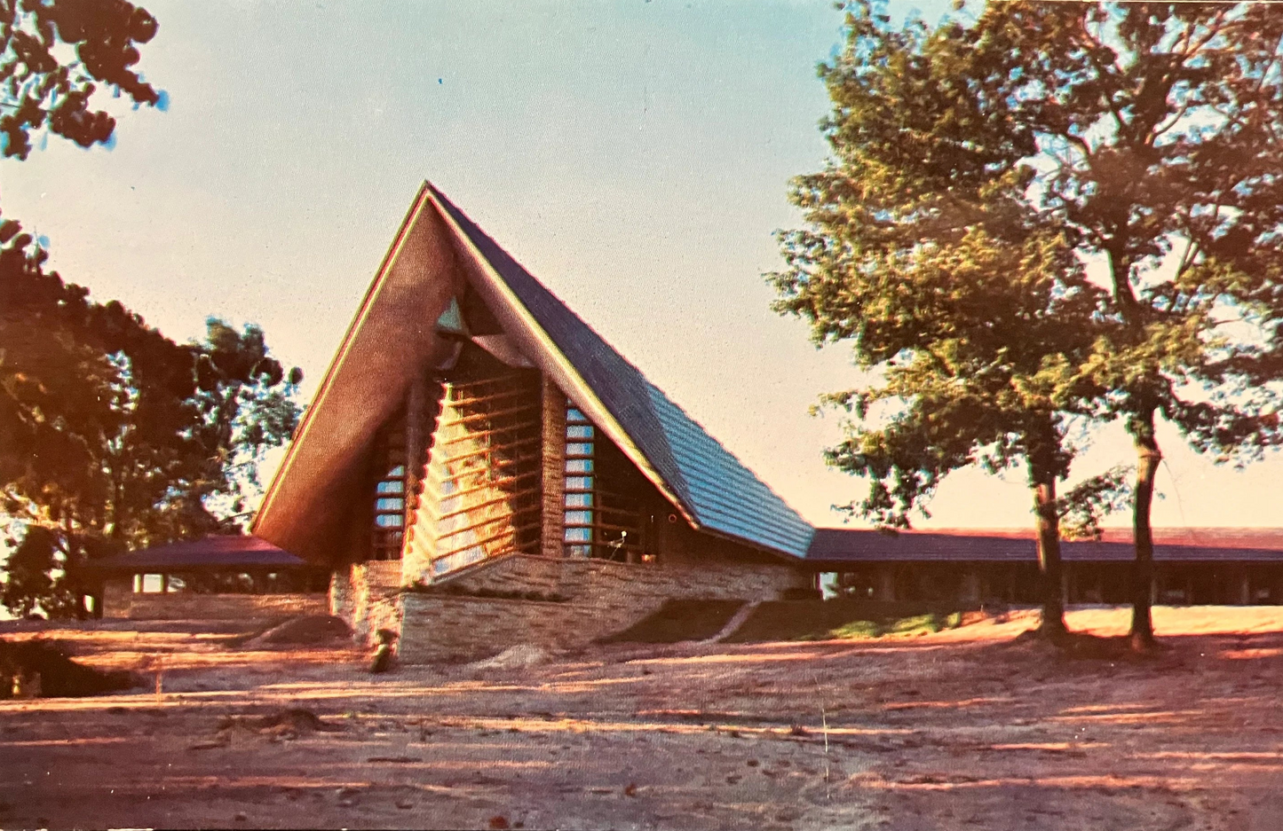 First Unitarian Society of Madison, Wisconsin - Vintage Frank Lloyd Wright Church Postcard - Mid Century Architecture - Wright Architecture