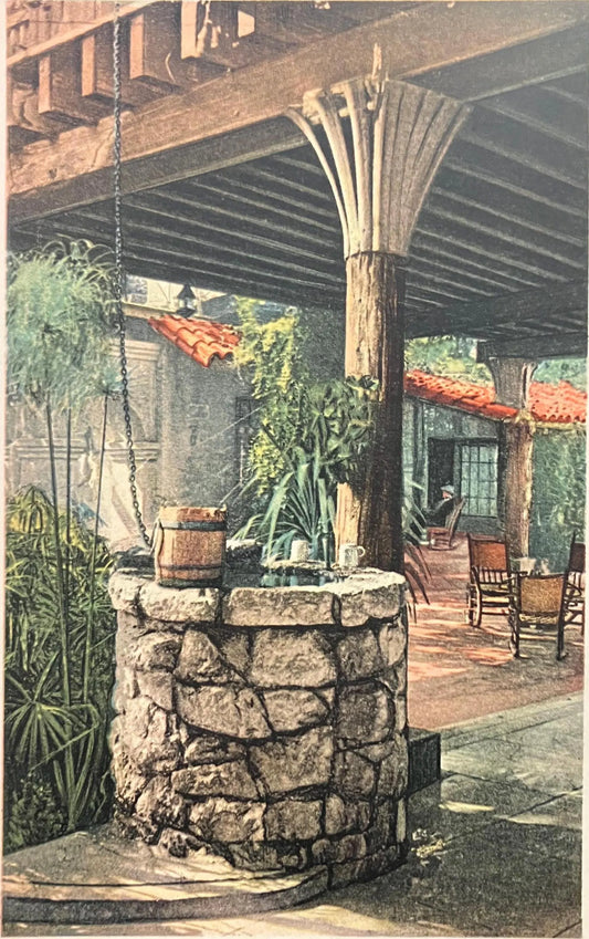 St. Catherine’s Well, Mission Inn, Riverside, California - Vintage Postcard -Photostint