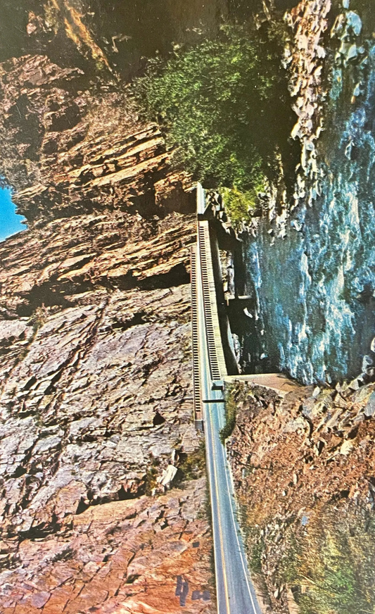 Big Thompson Canyon - Colorado 1960s vintage Postcard