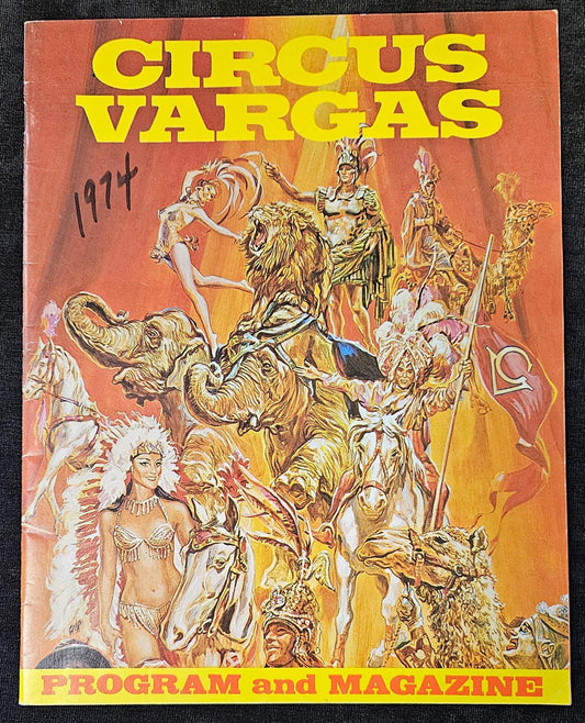 Circus Vargas Program And Magazine 1974 Paperback