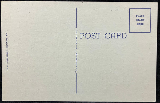 Aeroplane View, John Hopkins University Homewood, Baltimore, Maryland - Vintage Postcard - Early Med