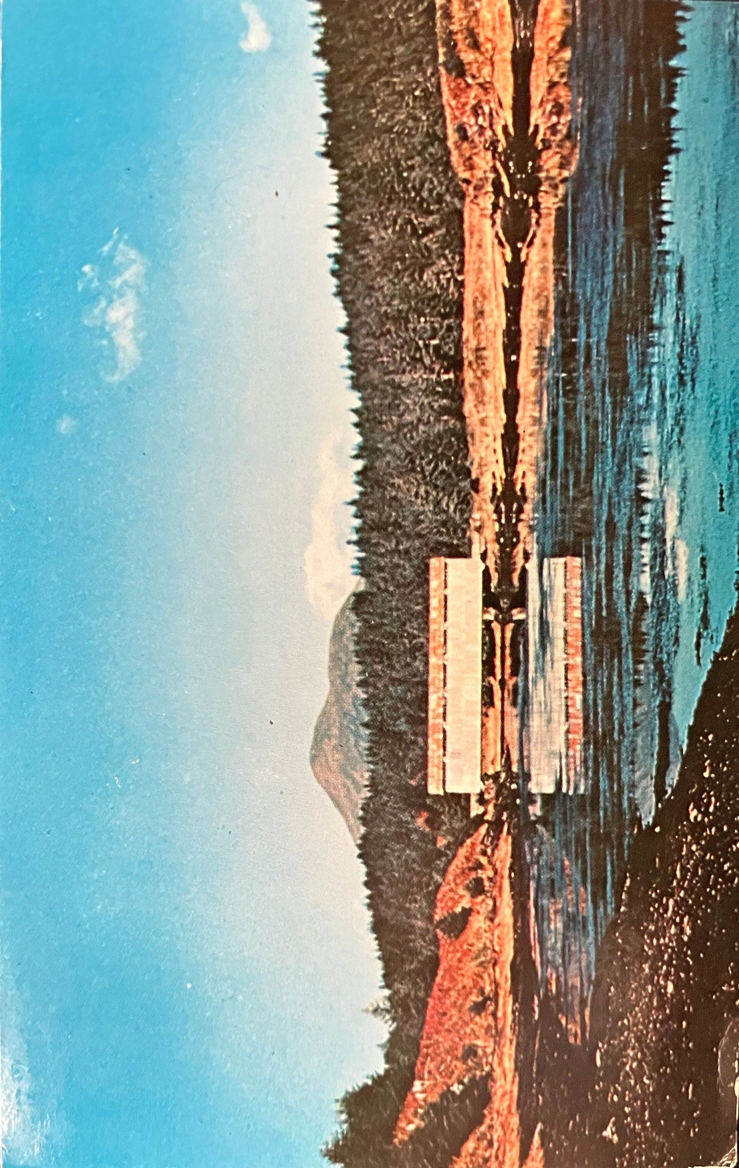 Afognak Island Covered Bridge, Alaska - Photo: Stanley D. Banks - Vintage Postcard