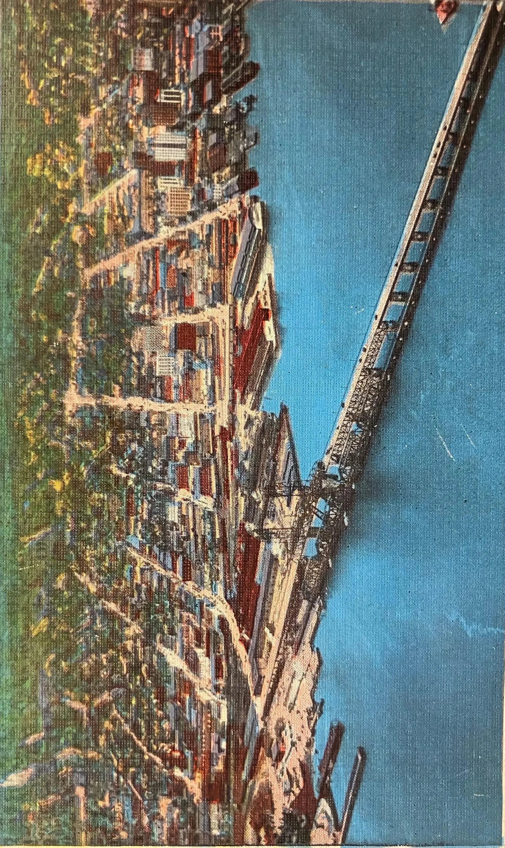 Airplane View of Jacksonville, Florida, and the St. John’s River - Vintage Postcard