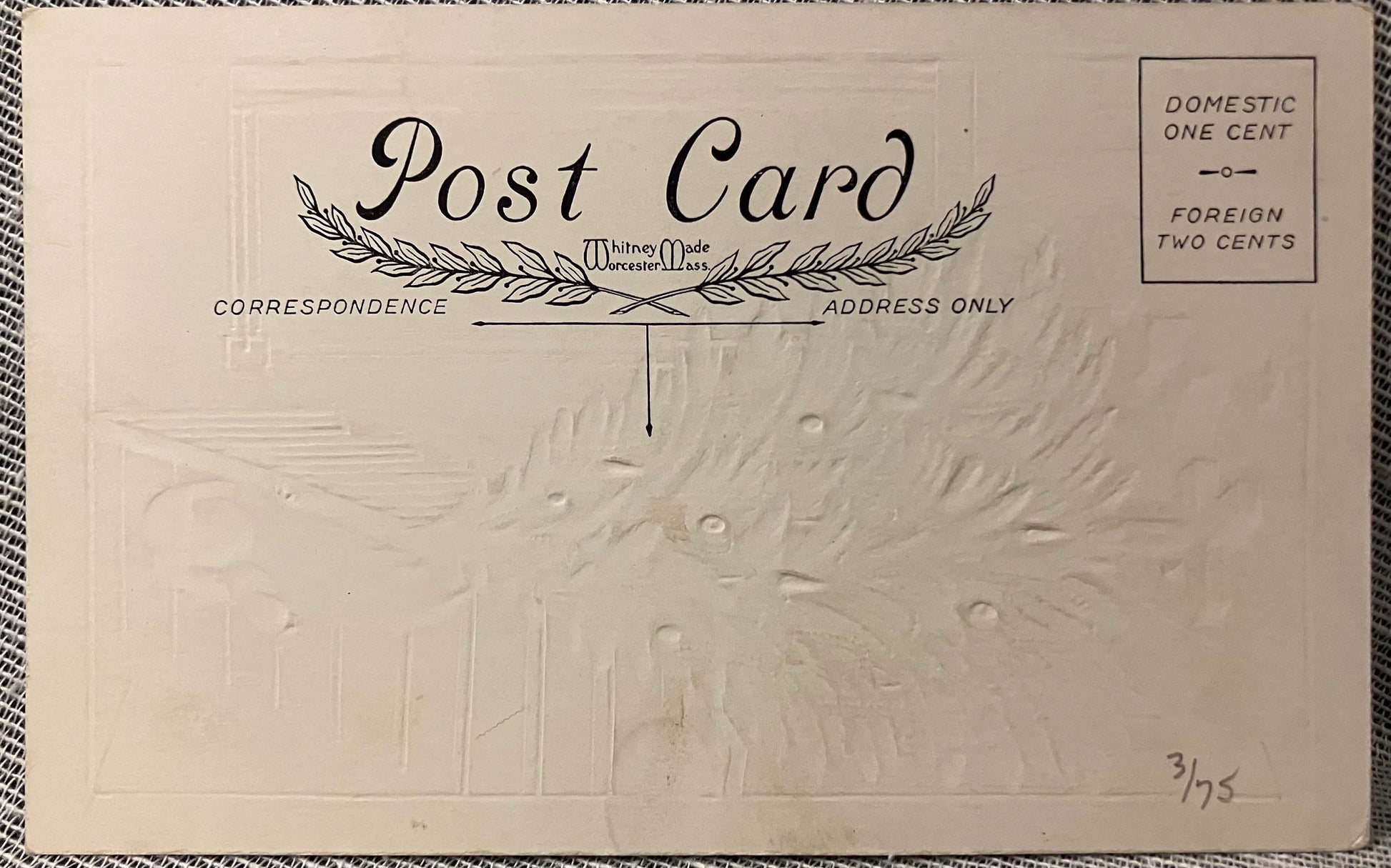 Almost Caught - Embossed  - Vintage Christmas Postcard