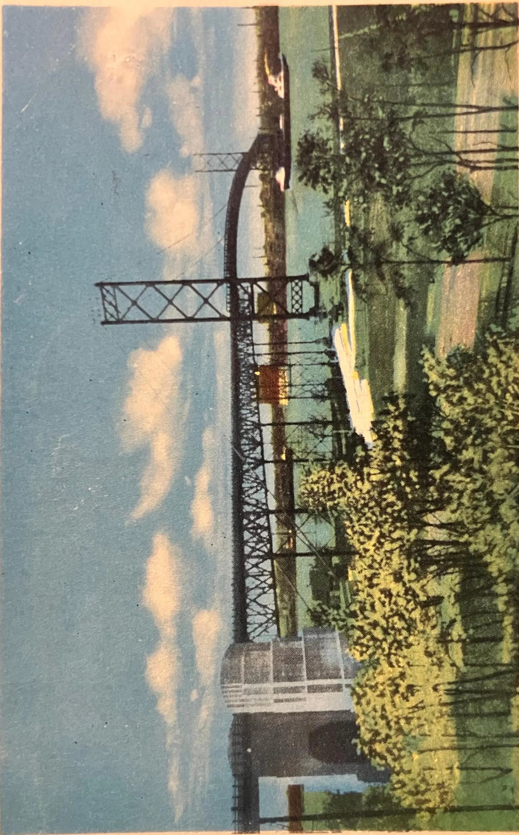 Ambassador Bridge, Windsor, Canada - Vintage Postcard